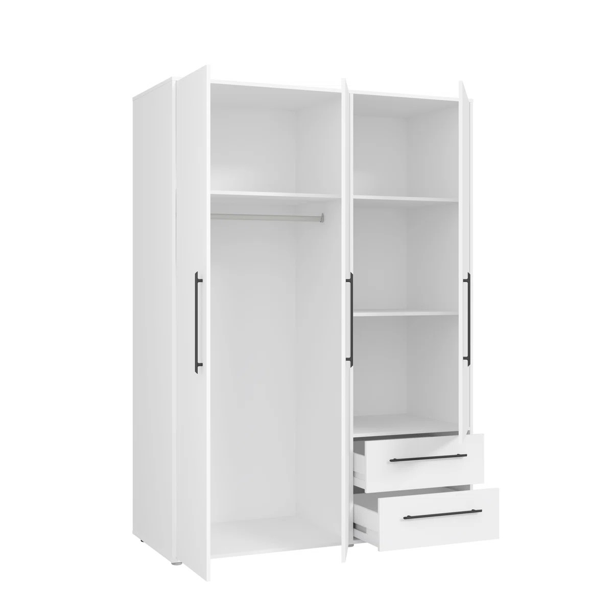 Oak & Aura 3 Door Manufactured Wood Wardrobe