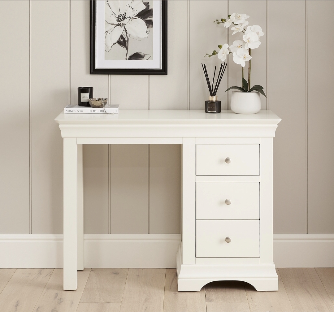 Oak & Aura's Single Pedestal Dressing Table