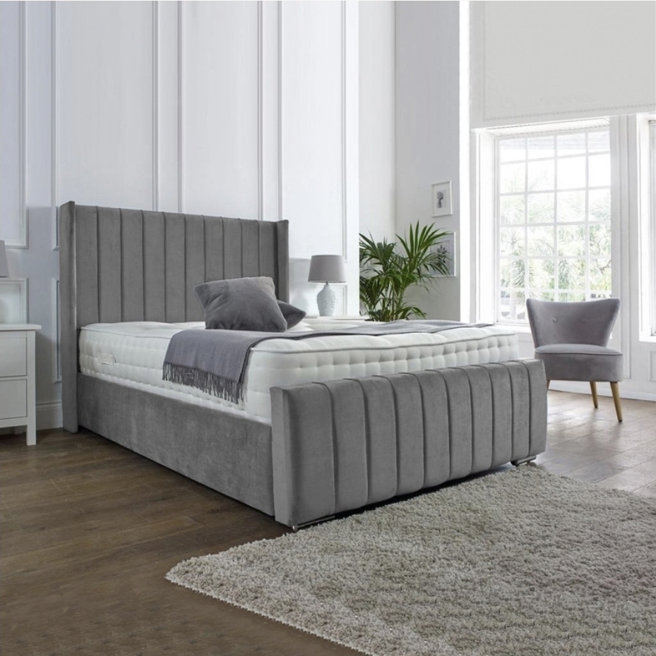 Oak & Aura's Storage Double Bed with Mattress.