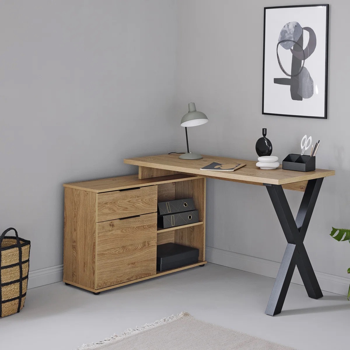 Oak & Aura Writing Desk