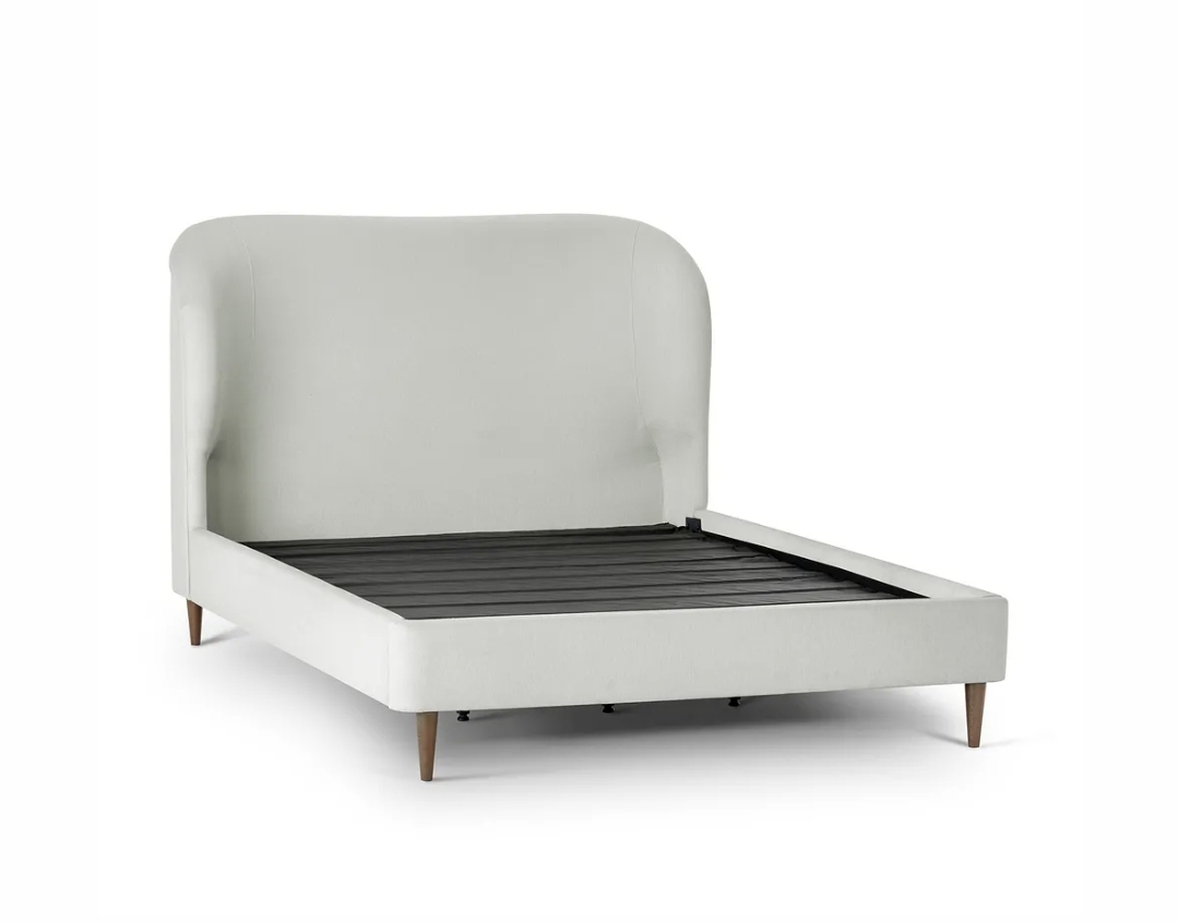 Oak & Aura's Double Bed Frame with Winged Headboard